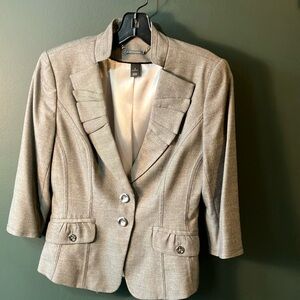 White House Black Market gray blazer